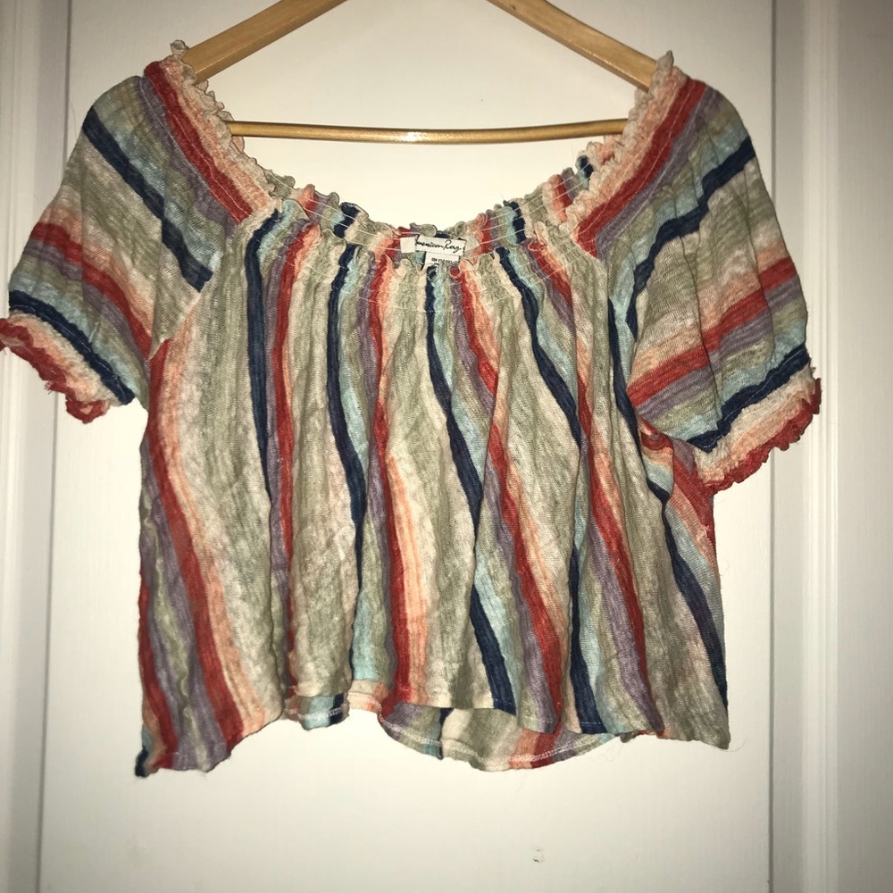 American Rag off the shoulder crop top